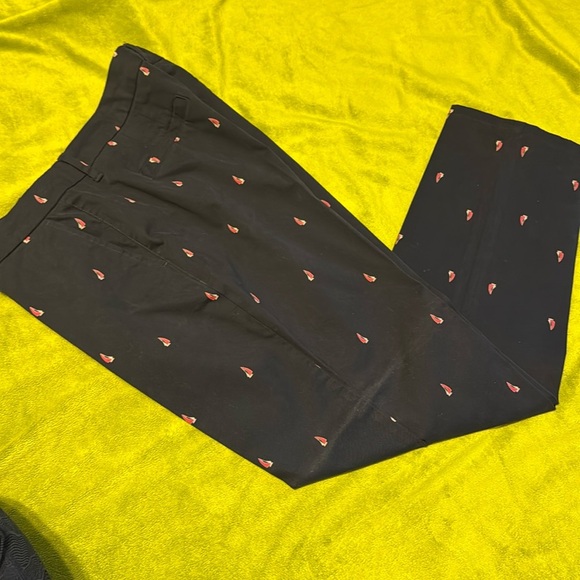 Tommy Hilfiger Women's Boat Print heritage Chino Pants Blue Size 12 - Picture 1 of 7